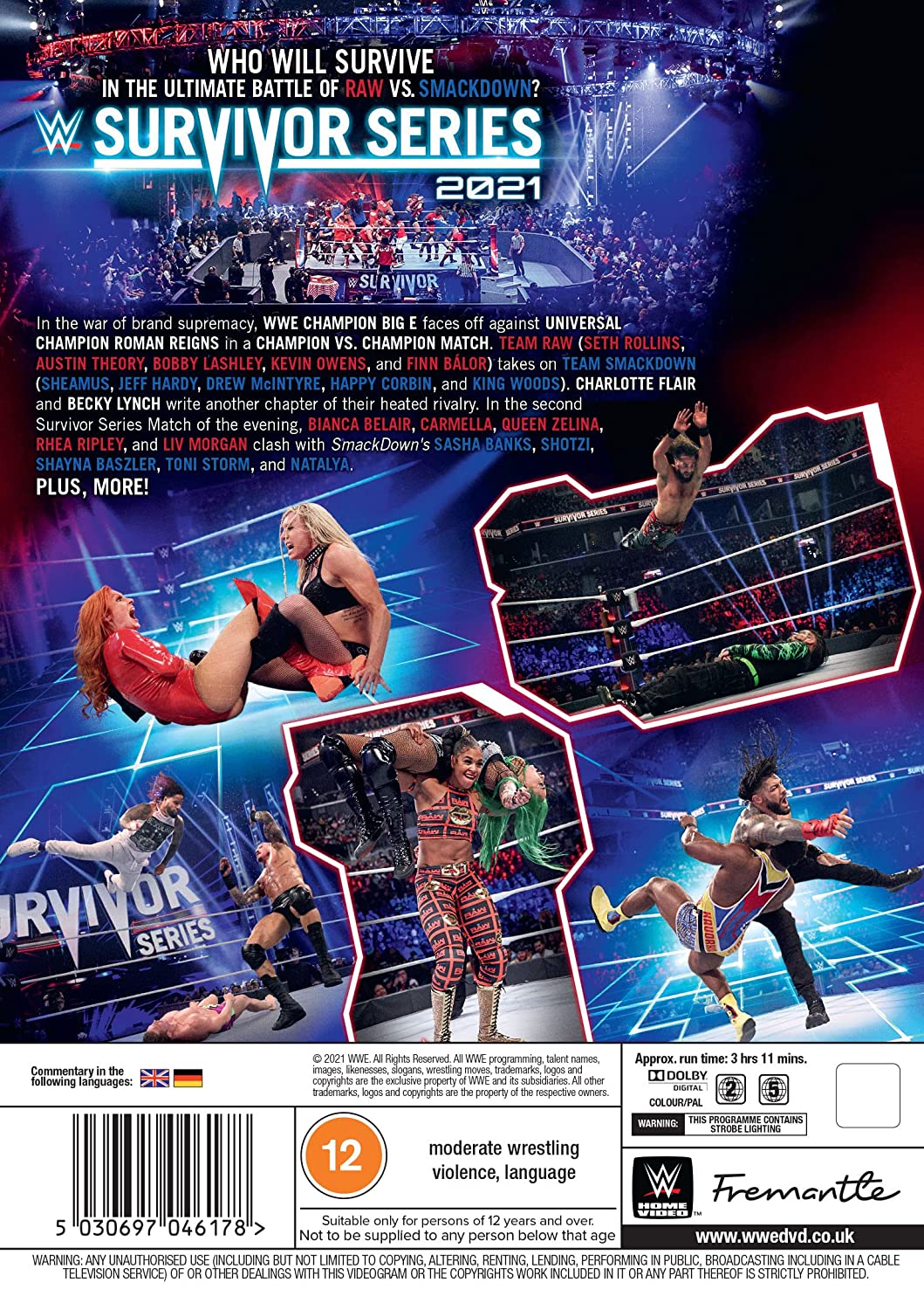 DVD WWE Survivor Series 2021  FHEDWWE322